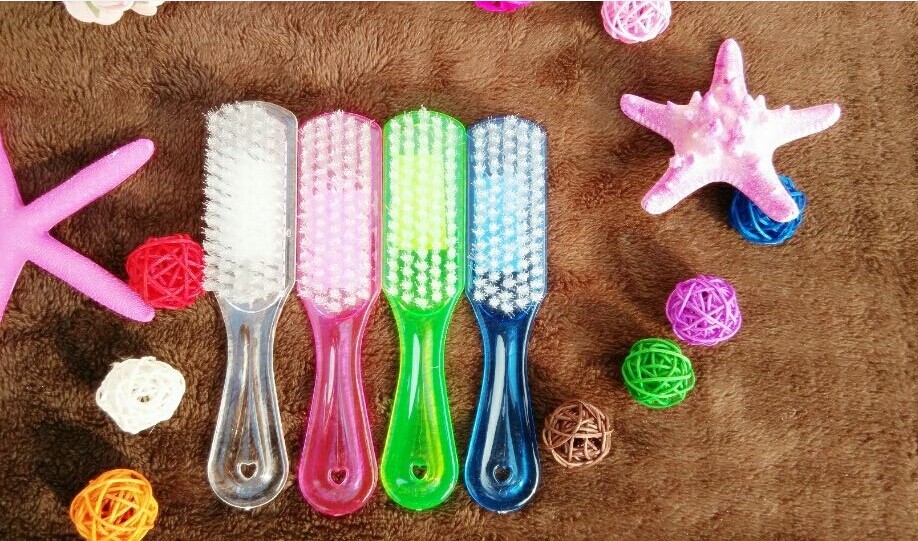 Rabbit Footbed Rabbit Blue Basin Wash Quality Plastic Long Handle Crystal Brush