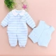 Áo vest 3-6-12 tháng cho bé hai mảnh ấm dày Xiêm romper bé phù hợp với bé mùa thu quần áo vest áo liền quần cho bé an toàn Áo liền quần