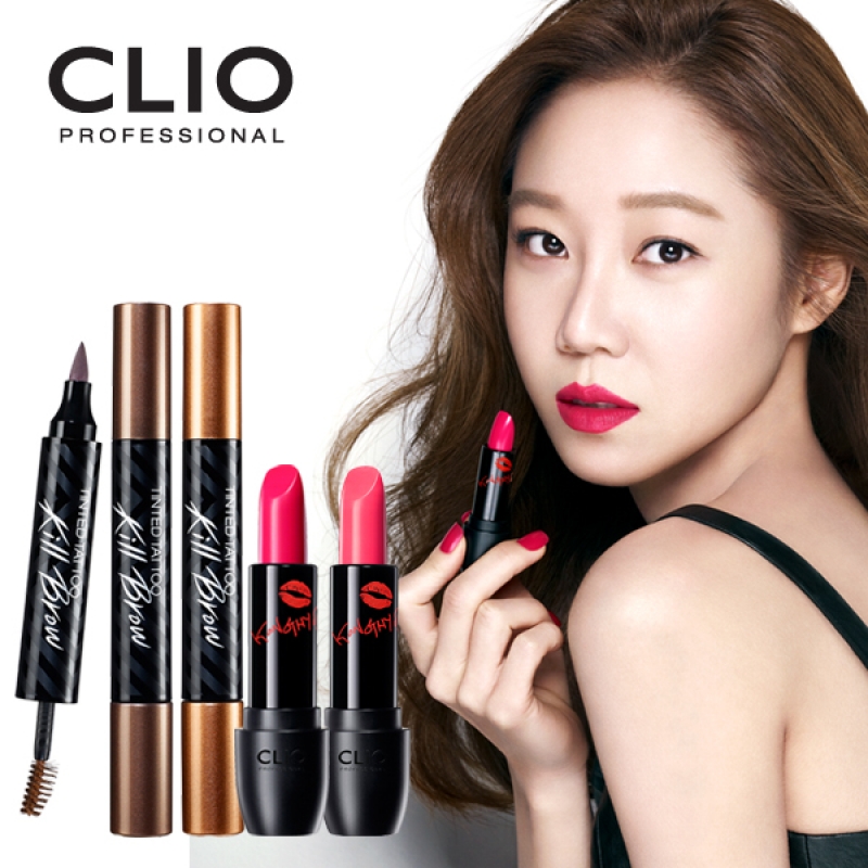 韩国官方 CLIO 正品 口红+纹身液体眉笔+防水眼影笔（颜色随机）