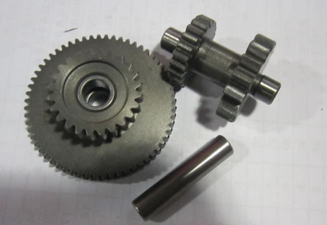 Off-road locomotive accessories Zongshen CB250 whiteboard machine gear motor bridge gear electric start double gear