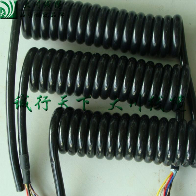 Supply DC Line Spring Line On-board Telephone PU Spring Wire Flex Line