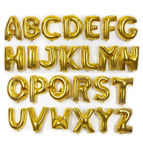 16 -INCH Алюминиевый предложение о золотых буквах, Свадебные поставки вечеринки декоративные дни рождения декоративные принадлежности