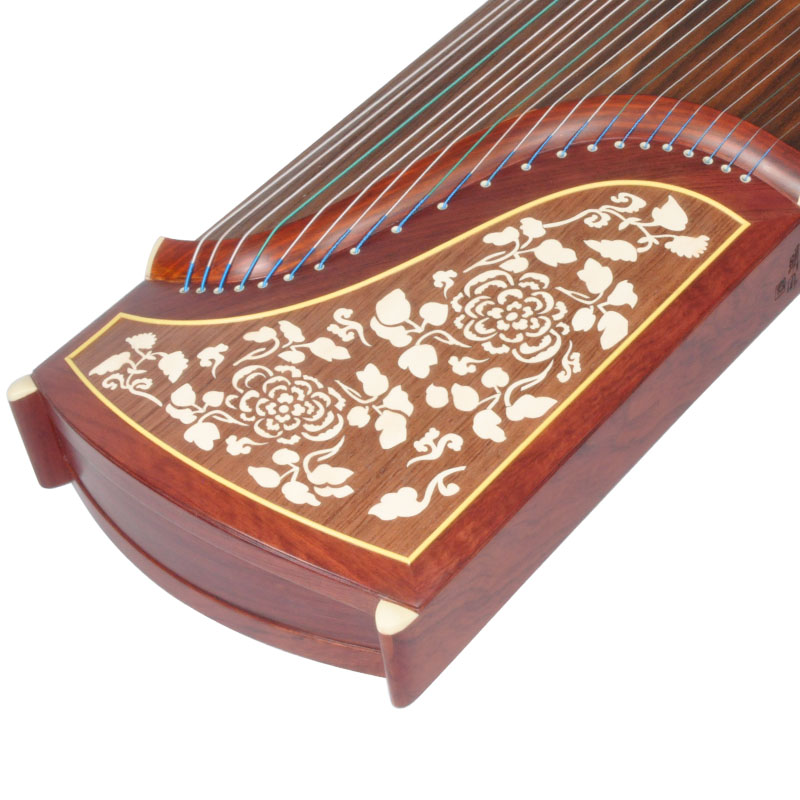 Shanghai Dunhuang guzheng 694TT innocent Yuan rhyme pattern professional verification exam playing mahogany guzheng bone meal craftsmanship