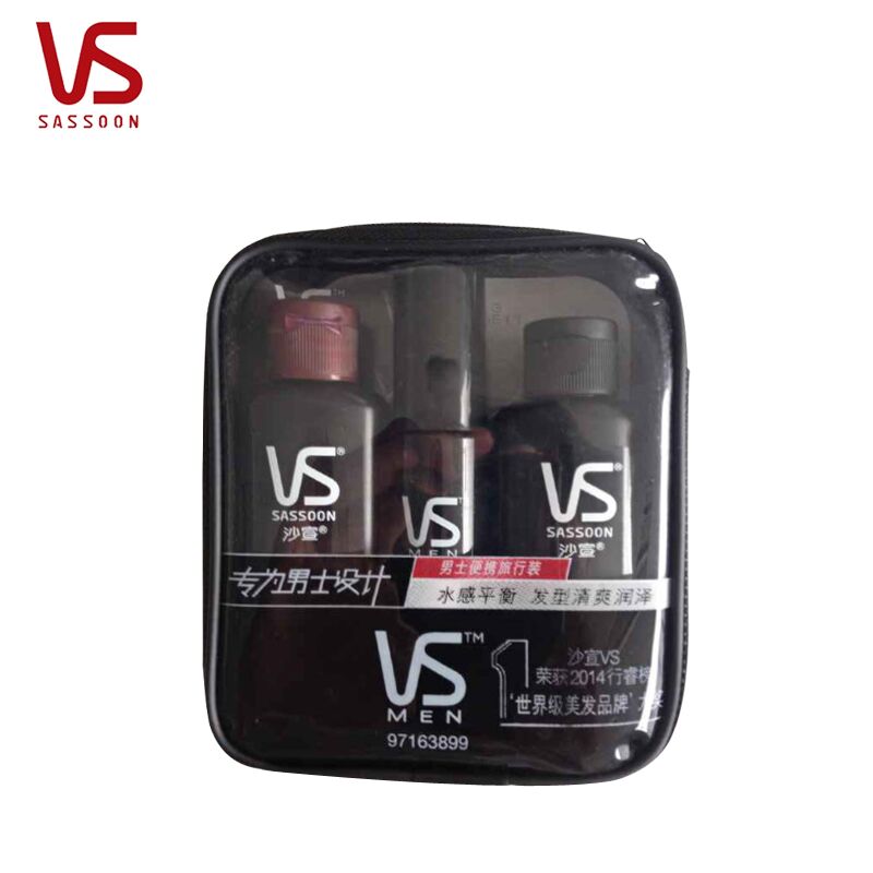 沙宣男士水润平衡洗发水50ml+护发素50ml+净化打底液30ml