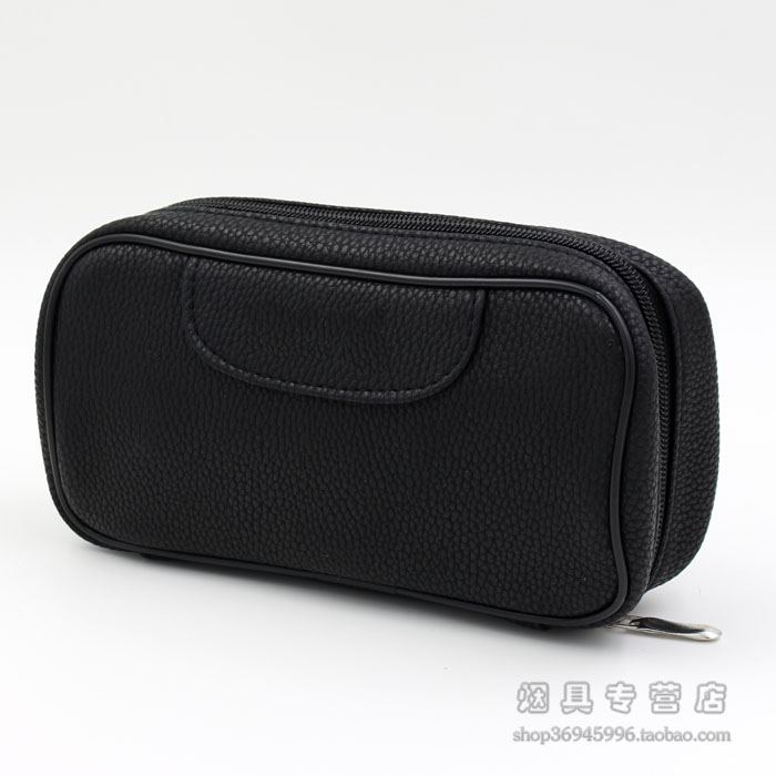 Great value hot sale portable pipe pack Various patterned leather pipe straw bag Tobacco bag single double bucket bag