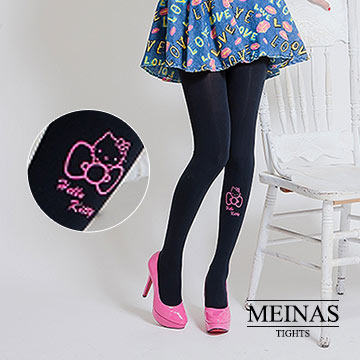 Meinus MEINAS Hello Kitty pink butterfly knot silk stockings (#975) -Taobao