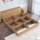 Hiện đại nhỏ gọn tấm giường 1.2 m 1.5 m 1.8 m giường đôi tatami giường hộp cao lưu trữ đồ nội thất giường Giường