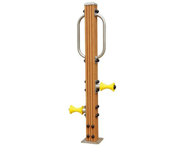 Direct sales of outdoor fitness paths Outdoor plastic wood leg massager Fitness equipment for the elderly in parks and communities