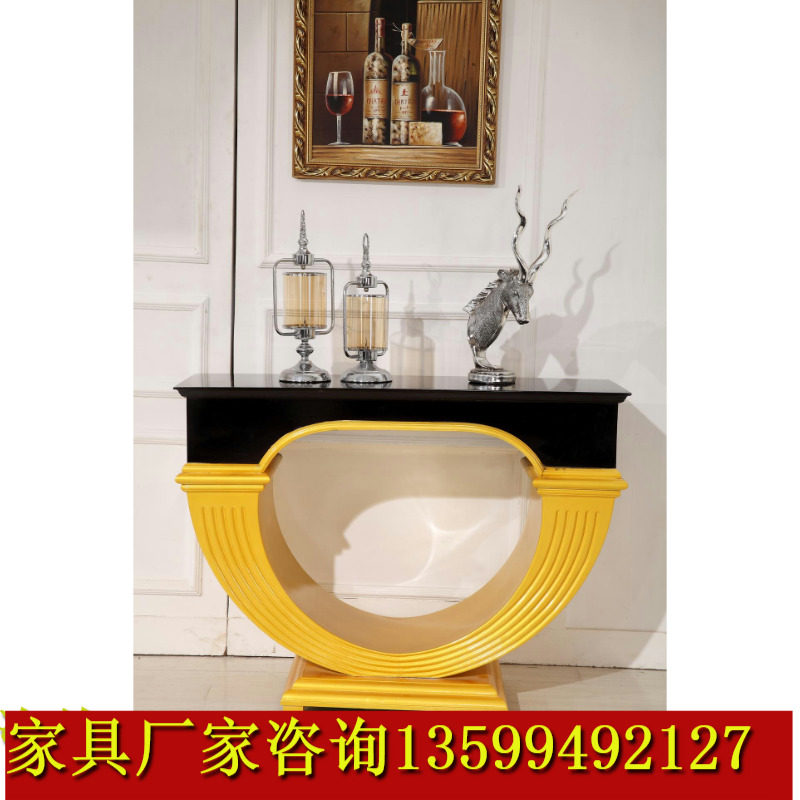 European-style neoclassical entryway cabinet solid wood cabinet European-style neoclassical entryway cabinet entryway table solid wood sideboard furniture