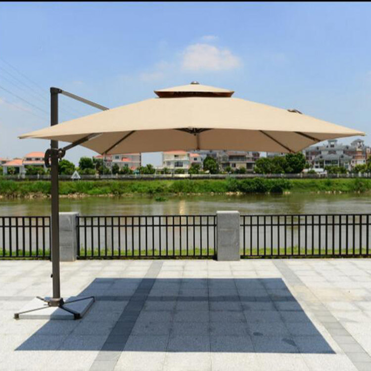 Outdoor umbrella villa courtyard umbrella umbrella outdoor advertising umbrella open-air security booth balcony square Roman umbrella