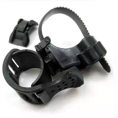 New 360-degree quick-release bicycle front lamp holder car clip silicone strap lamp holder lamp holder lamp holder L bicycle accessories