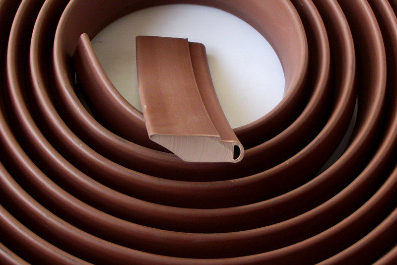 Burglar-proof iron door special sealing strip brown profiled top with hole adhesive strip aging resistant to various products