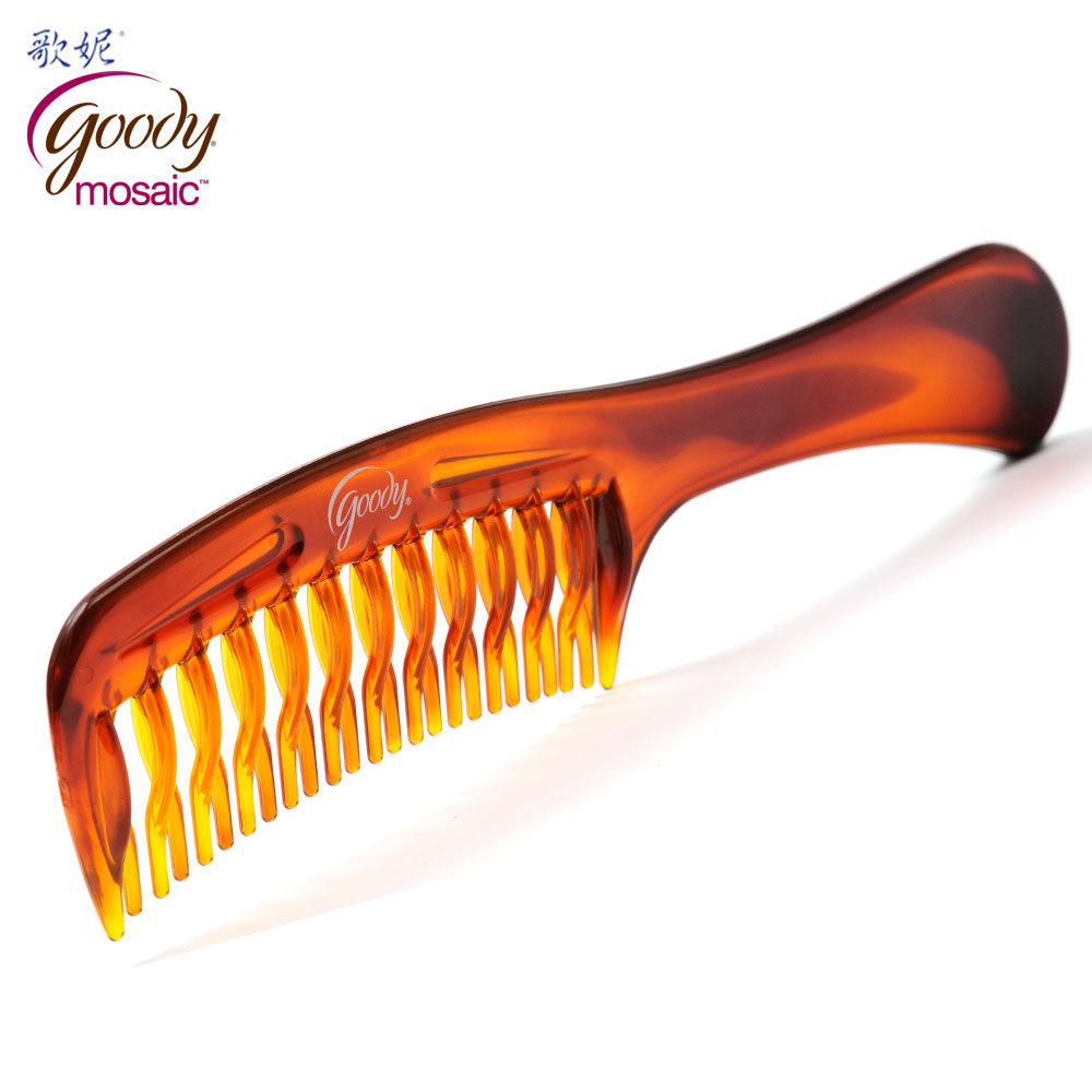 Goody/歌妮美国进口 精品梳子 双排齿 顺发梳 防打结 防脱发扁梳