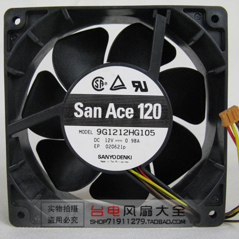 Sanyang 12038 12CM 12V 12V silent enclosure heat dissipation fan double ball ventilator 9G121HG105 BRAND NEW