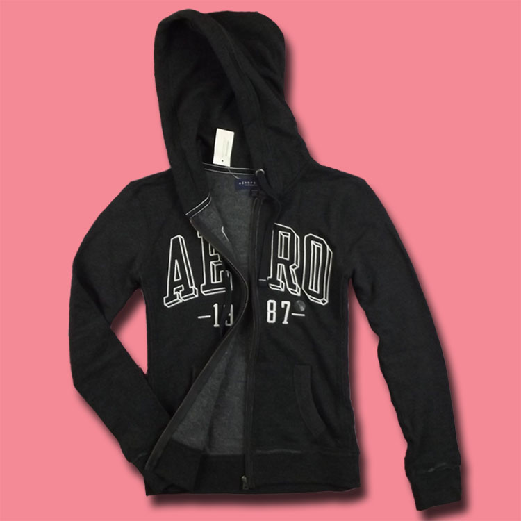 Foreign trade out of Europe and the United States AE ladies autumn and winter new inner fleece warm cardigan thick cotton T worn and worn casual jacket S787