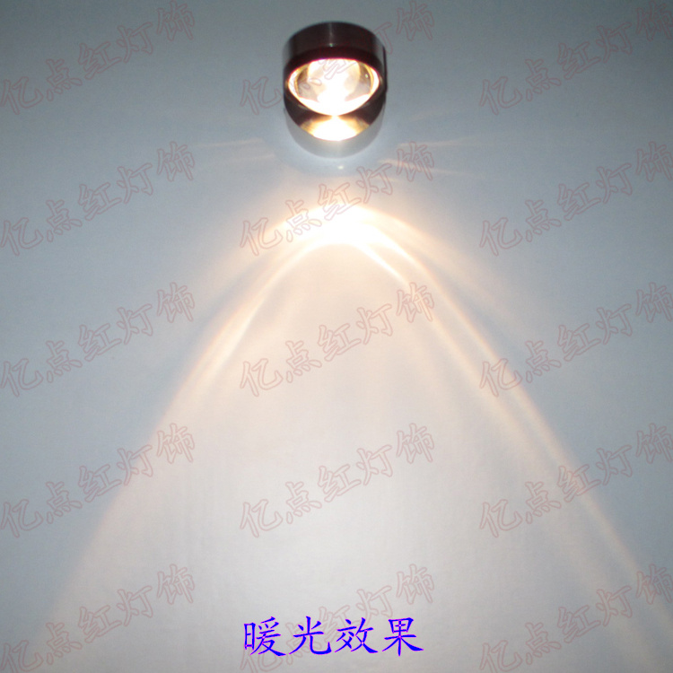 Led crystal wall lamp single head shooting lamp in picture light corridor aisle wall light living room sofa TV projection lamp