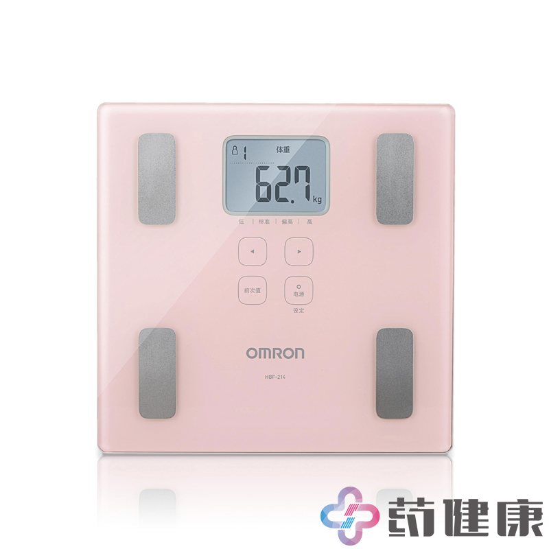 欧姆龙体脂仪精准家用人体电子体重秤 身体脂肪测量监测器HBF-214