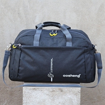 Short-distance travel bag for men and women handbag large capacity Oxford cloth travel bag light fitness single shoulder tour bag