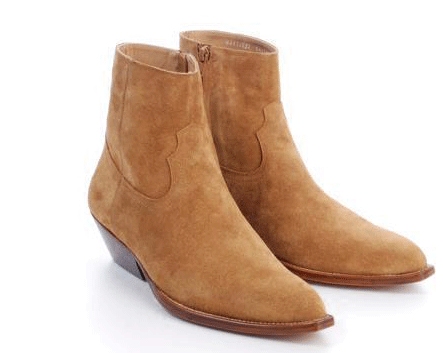 Chelsea Boots for Men, Size 25, European and American Style, New for All Seasons, Runway Fashion, Unique and Breathable, Height-Increasing, Suede Leather Martin Boots for Men, Trendy