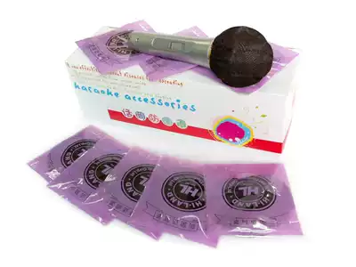 Non-woven microphone cover, microphone cover, non-woven microphone cover, wheat cover, microphone cover, black sewn pair