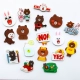 Trâm acrylic Hàn Quốc Little Brown Bear Bunny Dễ thương Pin Cartoon Badge Gà Badge Badge