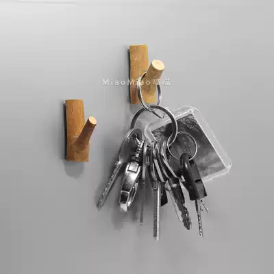 Meow meow dry branch hook refrigerator sticker strong magnet magnet creative magnetic sticker Pastoral style wall hanging