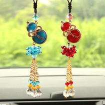 Car pendant Gourd high-grade safety cat opal car interior car hanging jewelry Rearview mirror car hanging pendant hanging decoration