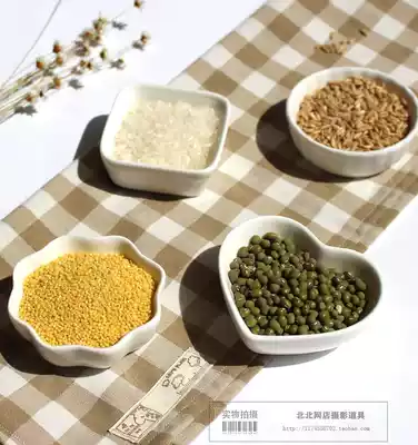 Take food, food, dry goods, photography props, ceramic small dishes, online shop, take pictures, background ornaments