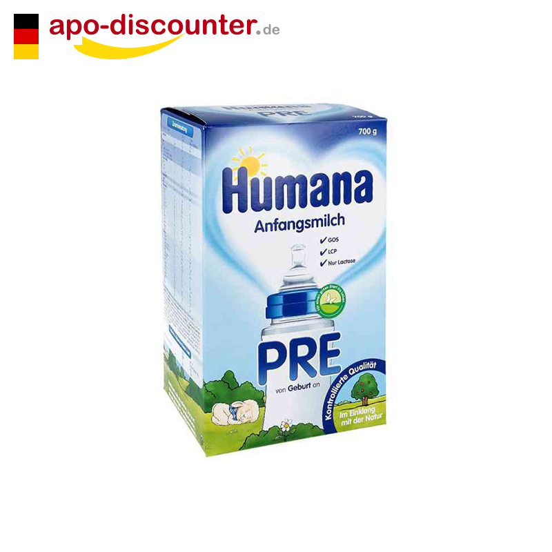 德国直邮 Humana胡玛娜 PRE段益生元婴儿奶粉700g 0-6个月