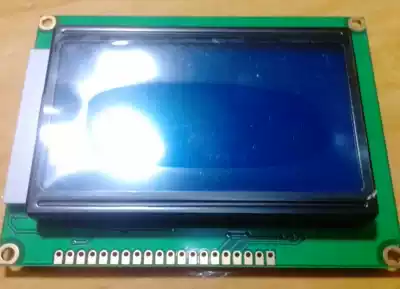 Blue screen 12864 LCD LCD Screen 5v White font with Chinese font library with backlight ST7920