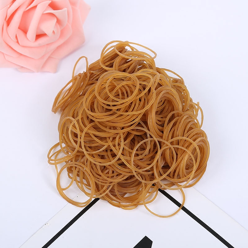 Rubber band High elastic durable yellow cow leather gluten ultrafine rubber ring Width 0 9MM 9MM Vietnam Imported Leather Fascia