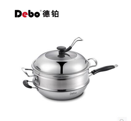 Deplatin multi-purpose pot Berto stainless steel multi-function frying pan steamer frying pan DEP-257 steamer frying DEP-31A
