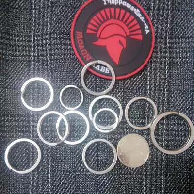 Crown, China, China TA2 titanium production EDC keychain kuai gua kou mountaineering buckle flashlight buckle keychain