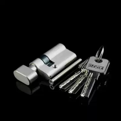 Type 51 copper lock cylinder frameless glass door panel hand lock cylinder glass door unilateral partial partial lock cylinder lock bladder