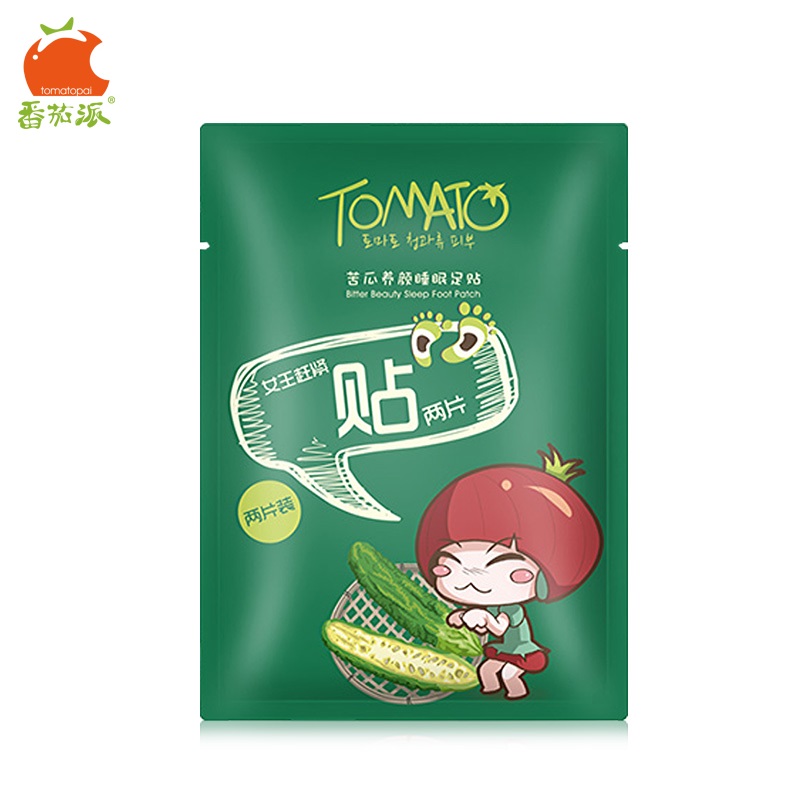 【天猫超市】番茄派 苦瓜养颜助眠足部护理改善睡眠去湿气足贴