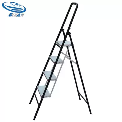 Senfan Sevan aluminum alloy four-step ladder handrail ladder folding ladder household four steps