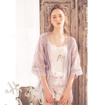 miusu 17 new summer must be embroidered heavy industry chiffon knitwear women cardigan sunscreen sunscreen shirt