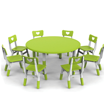 Education in Early Childhood Education Early Kindergarten Childrens Plastic Big Roundtable Round Table Learning Table Student Table 004