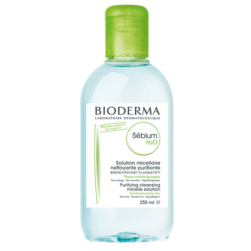 Bioderma/贝德玛卸妆水蓝水净妍控油洁肤液250ml眼脸唇部深层清洁