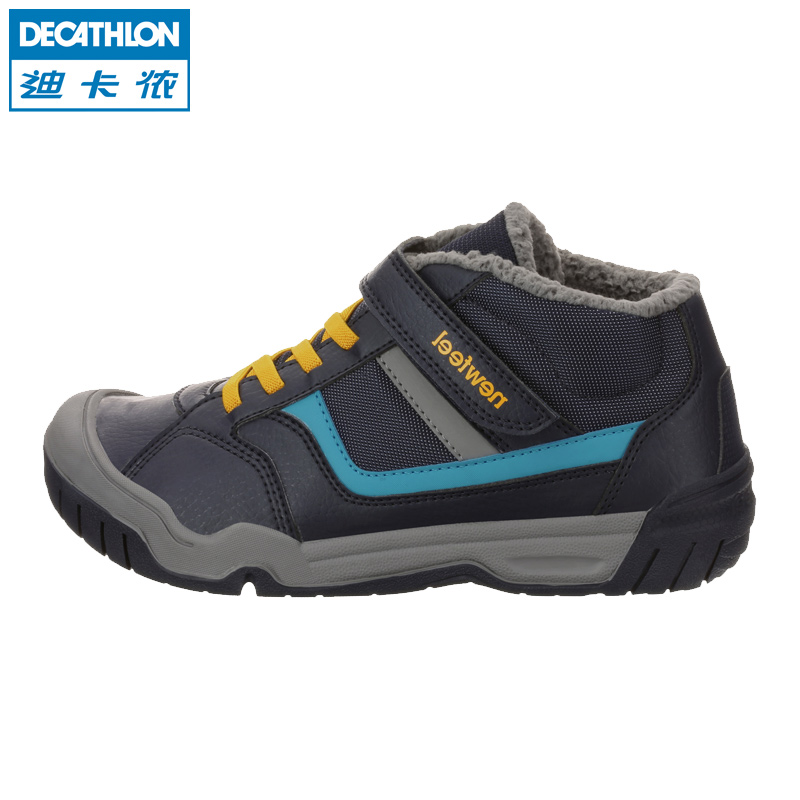 迪卡侬 秋冬特价女男童鞋青少年运动鞋加绒保暖鞋子 NEWFEEL S
