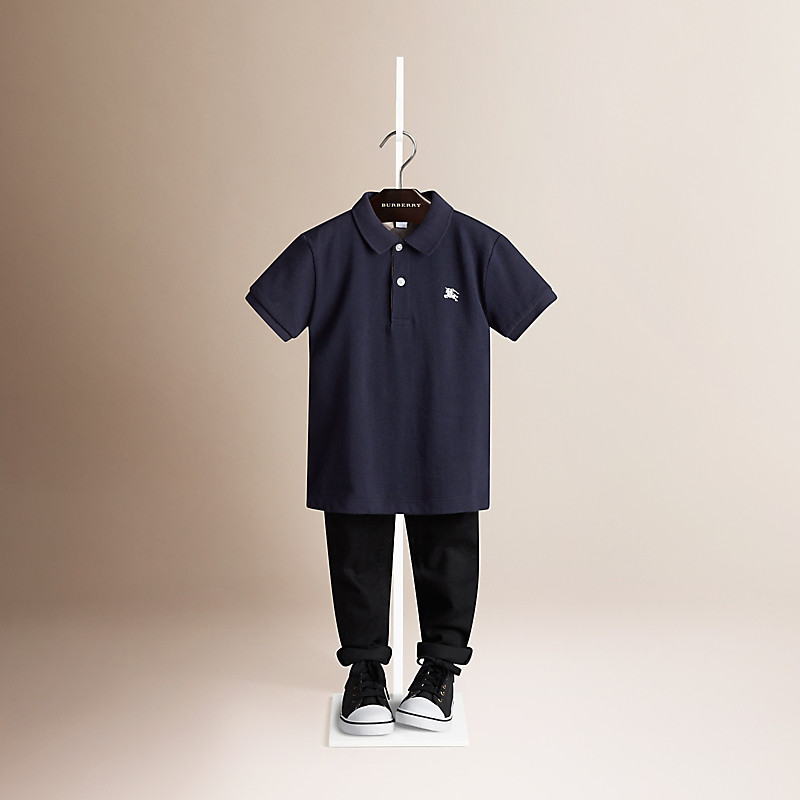 Burberry博柏利 格纹开襟 Polo 衫 39461001
