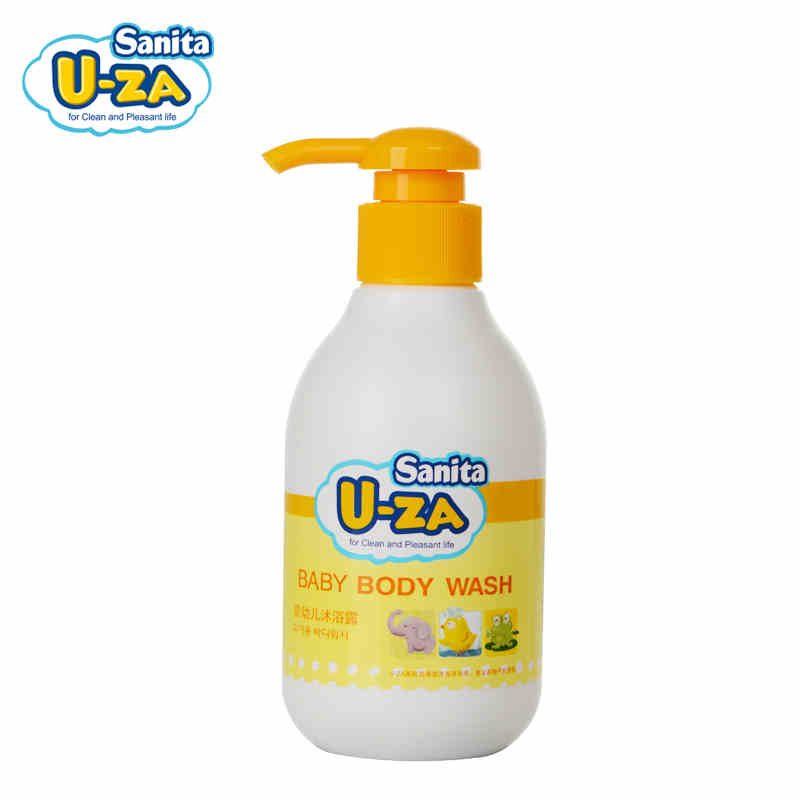 U-ZA韩国进口儿童宝宝婴幼儿沐浴露 洗澡露沐浴乳180ml 润肤护理