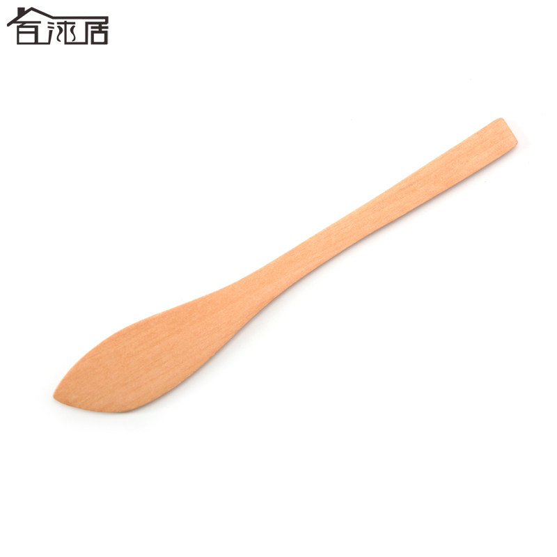 百沐居原木西餐牛油刀涂面包奶酪黄油果酱刀diy面霜面膜刮片防菌
