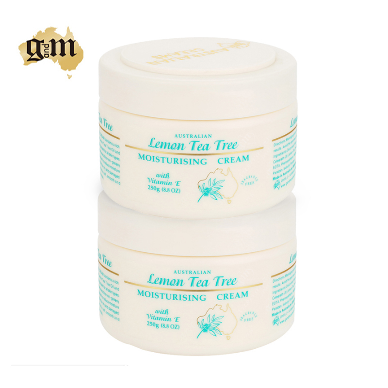 官方授权G&M 【两只】柠檬茶树维生素E面霜250g*2 绵羊油 gm