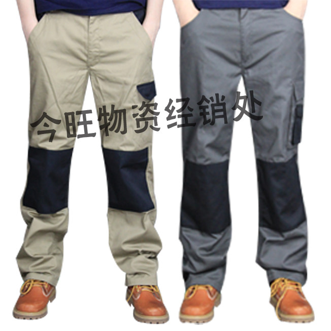 Wear-resistant and strong work pants men's dirt-resistant summer foreign trade pants labor insurance pants FAW multi-pocket work pants construction site maintenance