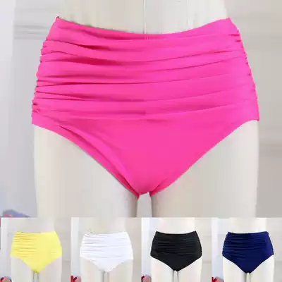 Xima's new single women's high waist belly cover thin swimming trunks bikini all-match swimming trunks female multi-color