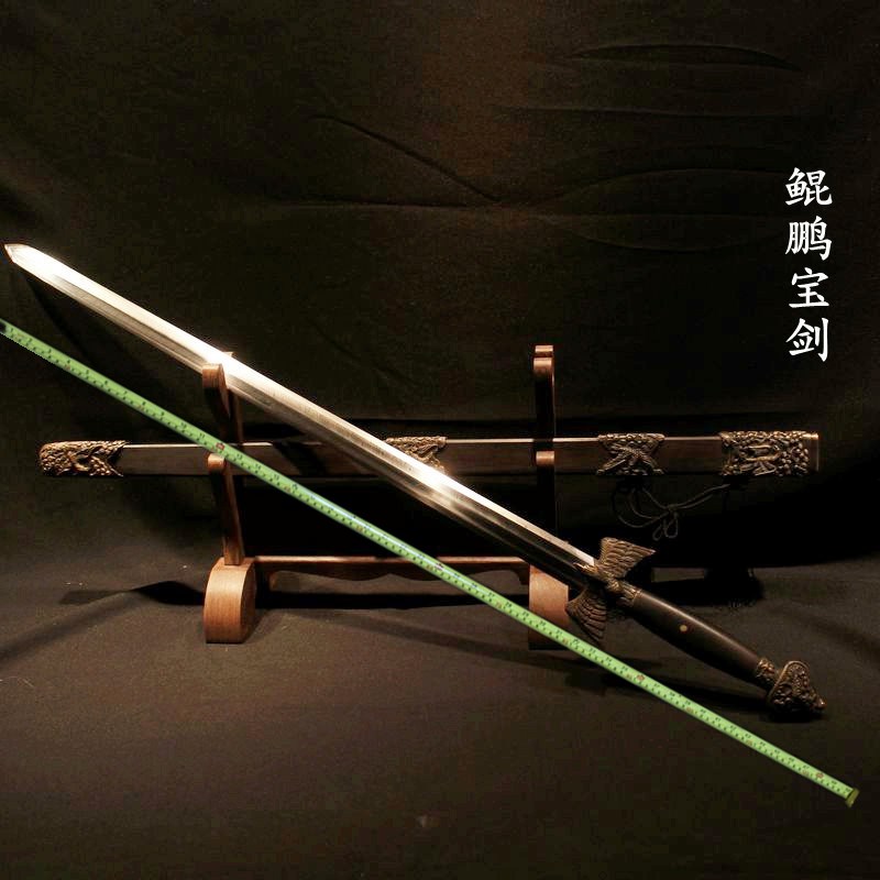 Longquan City Ancient Pharaoh Sword Burning Blade Qin Sword Octafacial Han Sword Capsized Smelt Kunpeng Treasure Sword Unopened Blade