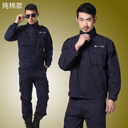 Workclothes sửa chữa sửa chữa máy hàn điện phù hợp với bộ bông chống nóng quần áo quần áo bảo hộ mặc nhà xưởng nhà máy của nam giới in thêu thư