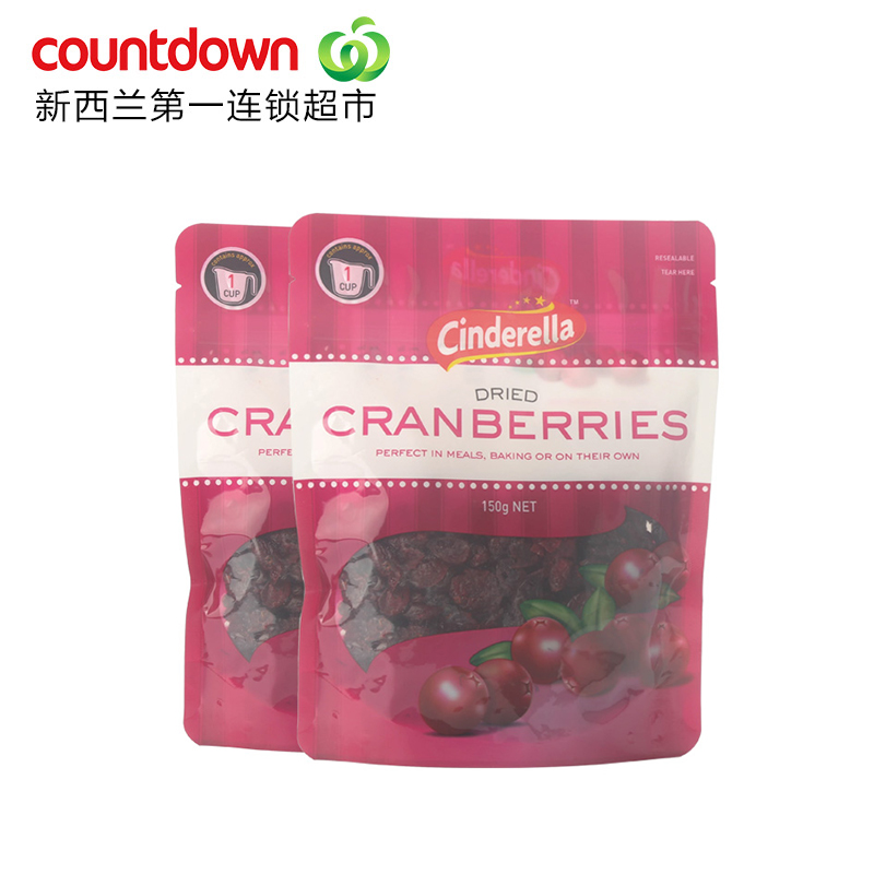 Cinderella美味蔓越莓蜜饯果干 天然食疗 150g*4