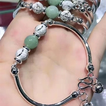 Yoyo home foot silver 99 fashion bracelet jade bead foot silver bracelet